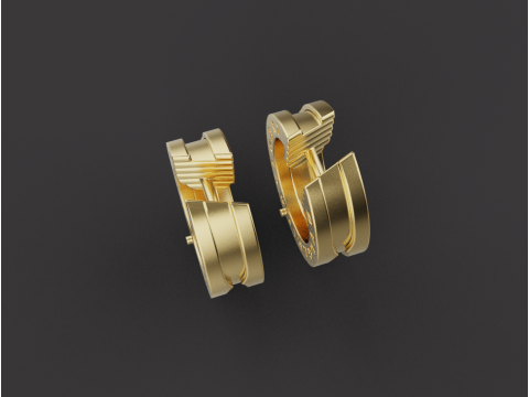 Earrings 67098 3D Model