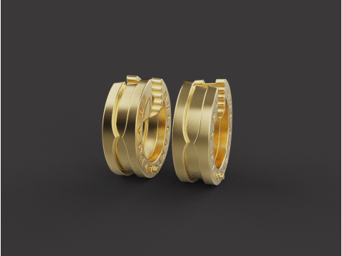 Earrings 67098 3D 模型
