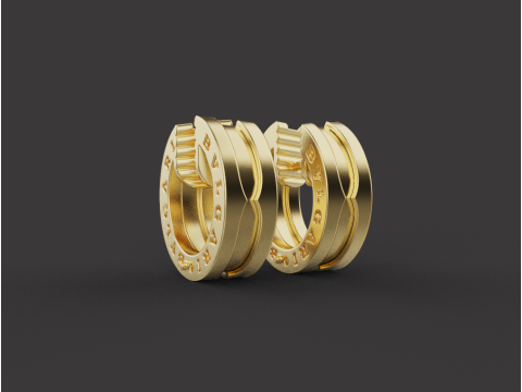 Earrings 67098 3D 模型