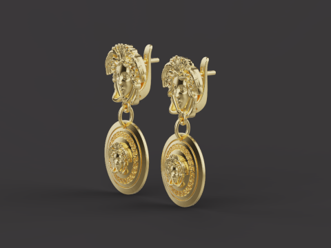 Earrings 67074 3D Model