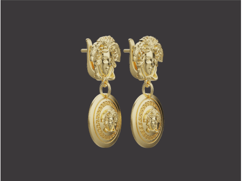 Earrings 67074 3D Model