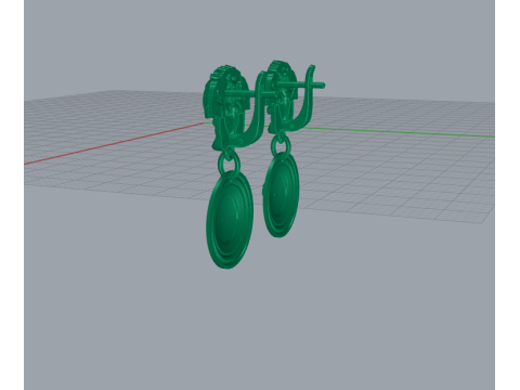 Earrings 67074 3D Model