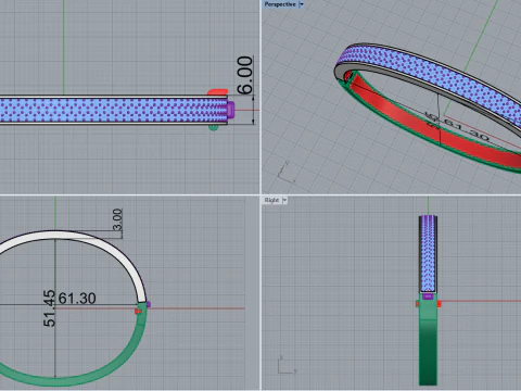 Bracelet 67358 3D Model