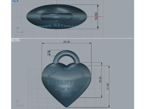 Pendant 67287 3D Model