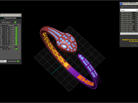 Serpent Bracelet 67402 3D Model