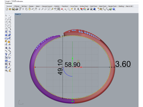 Serpent Bracelet 67402 3D Model