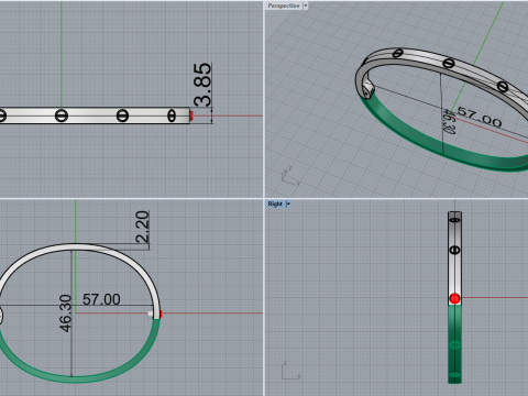 Bracelet 67411 3D-Modell