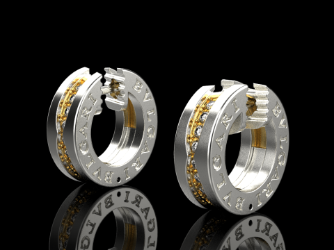 Earrings 80082 3D Model