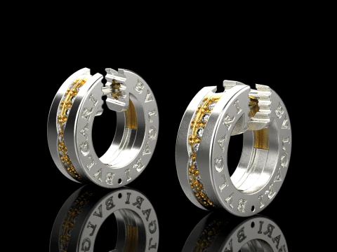 Сережки 80082 3D Модель