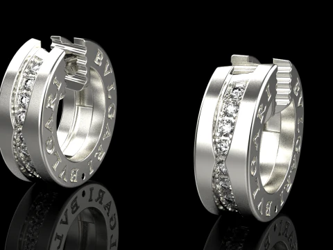 Earrings 80082 3D Model