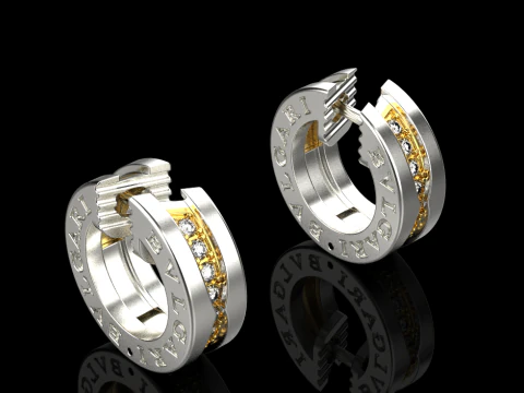 Earrings 80082 3D Model