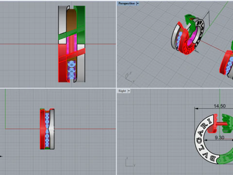 Earrings 80082 3D Model