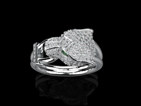 Panther Ring 75031 3D Model