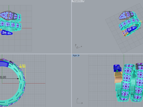 Serpent Ring 75041 Modelo 3D