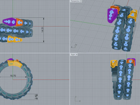 Serpent Ring 29120 3D Model