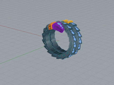 Serpent Ring 29120 3D Model