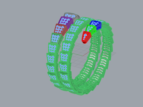 Serpent Ring 29161 3D Model