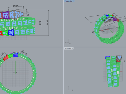 Serpent Ring 29161 3D Model