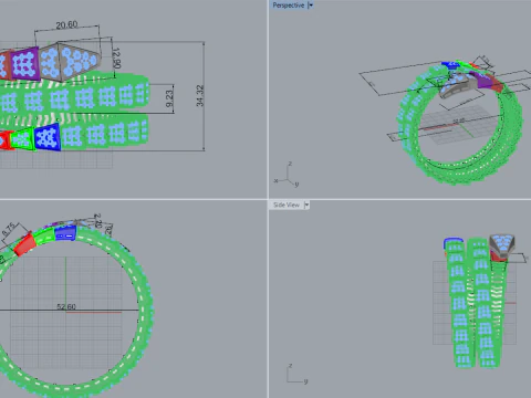 Serpent Ring 29161 3D Model