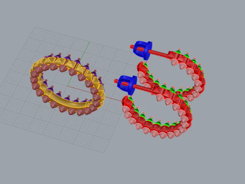 Ring and Earrings 29202 3D Model