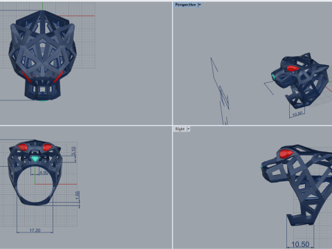 Panther Ring 29228 Model 3D