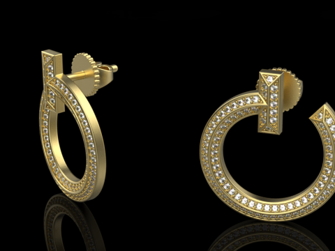 Earrings 29413 3D Модель