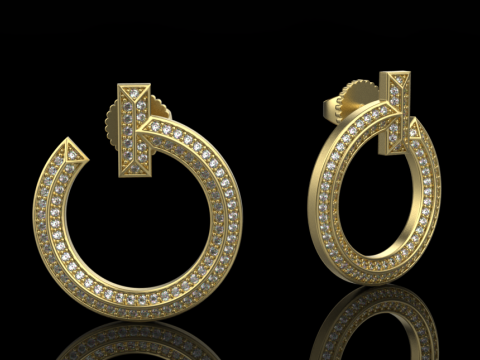 Earrings 29413 3D Модель