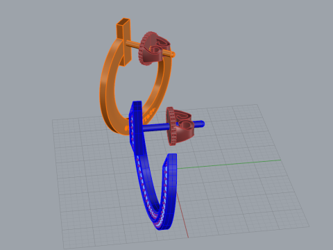Earrings 29413 3D Модель