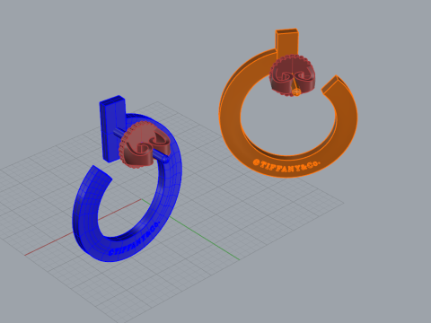 Earrings 29413 3D Модель