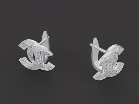 Earrings 30393 3D Model