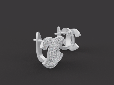 Earrings 30393 Modelo 3D