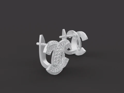 Earrings 30393 3D Model