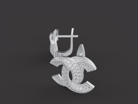 Earrings 30393 Modelo 3D