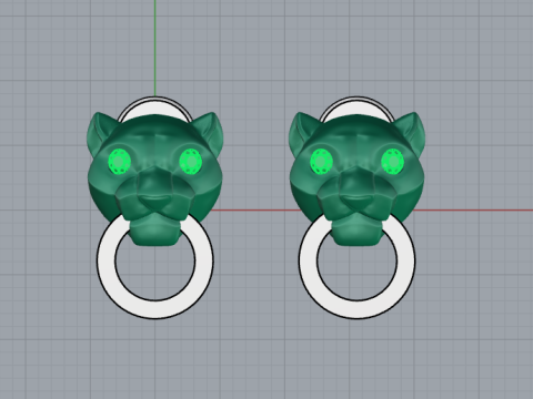 Earrings 30319 3D Модель