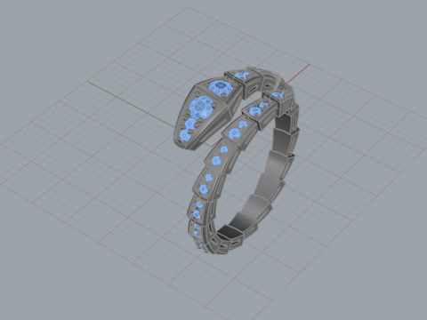 Serpent Ring 30477 3D Model
