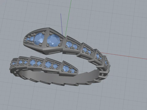 Serpent Ring 30477 3D Model