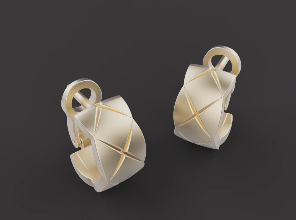 Earrings 30549 3D Model .c4d .max .obj .3ds .fbx .stl .blend 