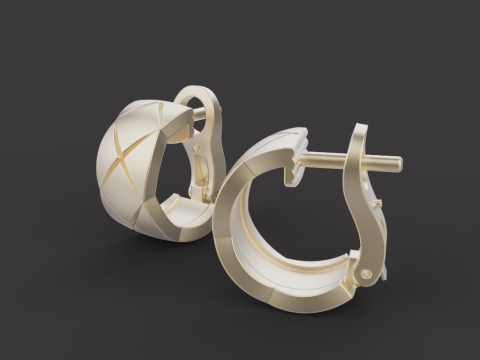 Earrings 30549 3D 模型