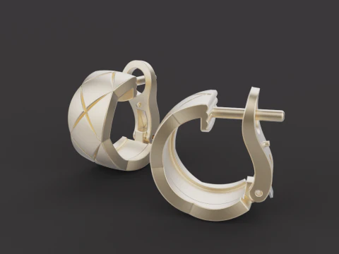 Earrings 30549 3D Model