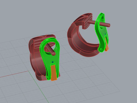 Earrings 30549 3D Model