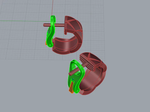Earrings 30549 3D Model