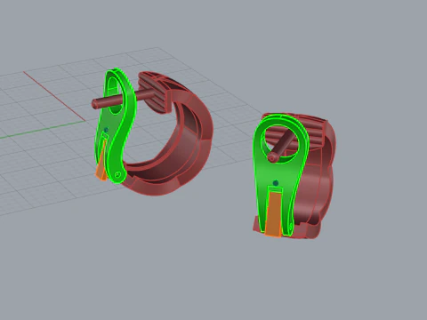 Earrings 30549 3D Model