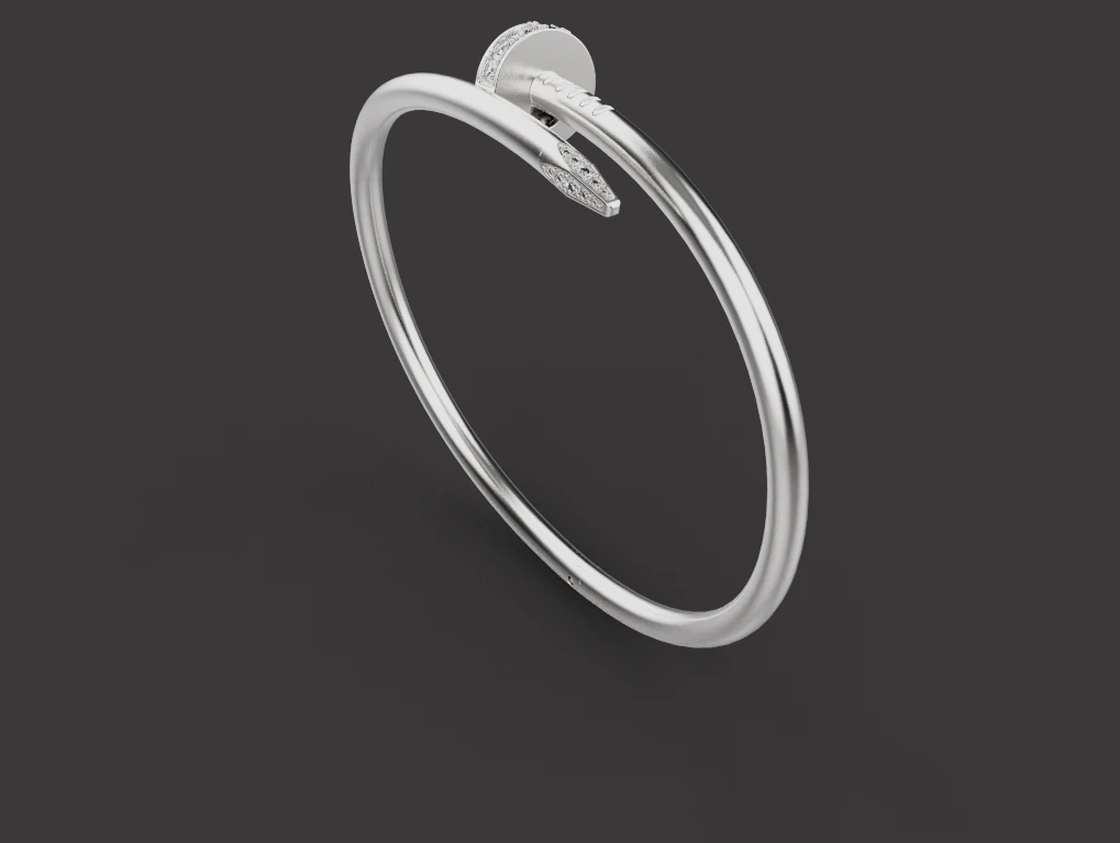 Nail Bracelet 30578 3D Model .c4d .max .obj .3ds .fbx .stl .blend