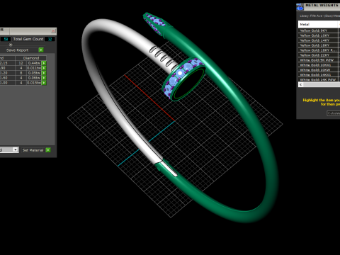 Nail Bracelet 30578 Modello 3D