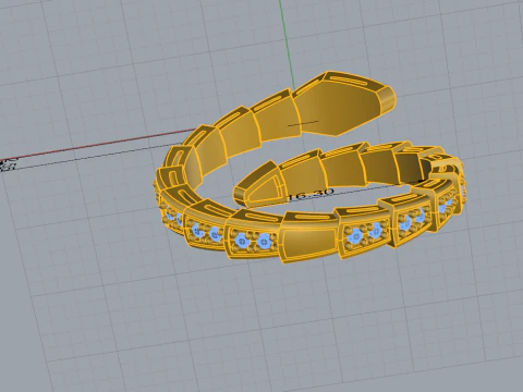 Serpent Ring 30809 3D Model