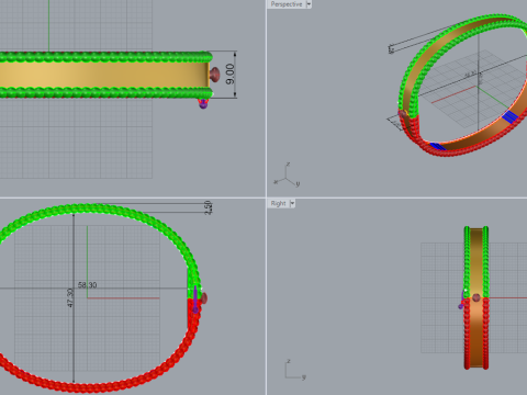 Bracelet 30450 Modèle 3D