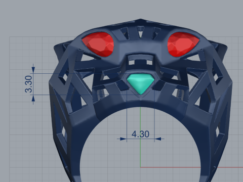 Panther Ring 51040 3D 模型
