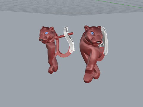 Earrings 50933 3D Model