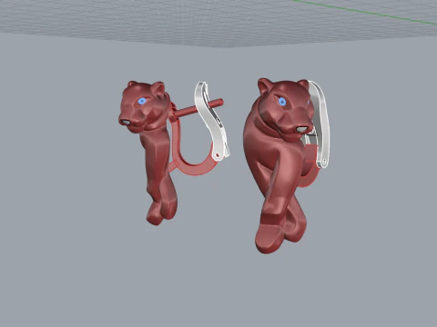 Earrings 50933 3D Model