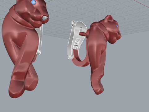 Earrings 50933 3D Model